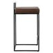 Belfort Cocoa Brown Leather Upholstered Counter Height Stool