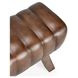 Florian Tuscany Chestnut Leather Upholstered 50" Accent Bench