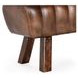 Florian Tuscany Chestnut Leather Upholstered 50" Accent Bench