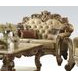 Vendome Bone 70" Loveseat with Pillow and Nailhead Trim