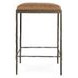 Bose Sedona Brown Leather Upholstered Counter Height Stool