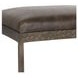 Bose Cocoa Brown Leather Upholstered Counter Height Stool