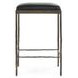 Bose Onyx Black Leather Upholstered Counter Height Stool