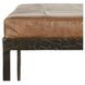 Malo Sedona Brown Leather Upholstered 28" Accent Bench