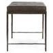 Malo Cocoa Brown Leather Upholstered 28" Accent Bench