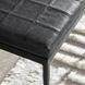 Malo Onyx Black Leather Upholstered 28" Accent Bench