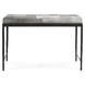 Achen Sparrow Gray Leather Upholstered 28" Accent Bench