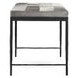 Achen Sparrow Gray Leather Upholstered 28" Accent Bench