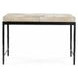 Achen Dusty Cream Leather Upholstered 28" Accent Bench