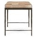 Achen Canyon Sand Leather Upholstered 28" Accent Bench