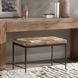 Achen Canyon Sand Leather Upholstered 28" Accent Bench