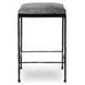 Bose Sparrow Gray Leather Upholstered Counter Height Stool