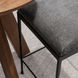 Bose Sparrow Gray Leather Upholstered Counter Height Stool