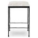 Bose Dusty Cream Leather Upholstered Counter Height Stool
