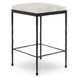 Bose Dusty Cream Leather Upholstered Counter Height Stool
