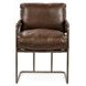 Strapling Cocoa Brown Leather Upholstered Dining Chair