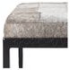 Achen Sparrow Gray Leather Upholstered 60" Accent Bench
