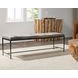 Achen Sparrow Gray Leather Upholstered 60" Accent Bench