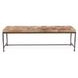 Achen Canyon Sand Leather Upholstered 60" Accent Bench