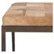 Achen Canyon Sand Leather Upholstered 60" Accent Bench