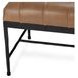 Madeleine Dune Walnut Leather Upholstered 60" Accent Bench