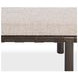 Brooklyn Coco Latte and Beige Leather Upholstered 70" Accent Bench