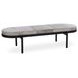 Evelyn Sparrow Gray Leather Upholstered 70" Accent Bench