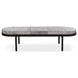 Evelyn Sparrow Gray Leather Upholstered 70" Accent Bench