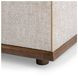 Ellerie Latte Square Ottoman