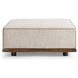Ellerie Latte Square Ottoman