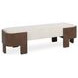Janya Oat Cream Upholstered 60" Accent Bench