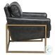 Ken Black And Brown Leather Club Chair