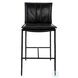 Mayer Black Leather 26" Counter Height Stool