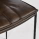 Mayer Truffle Brown Leather Upholstered Bar Stool