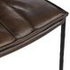 Mayer Truffle Brown Leather Upholstered Counter Height Stool