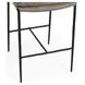 Mayer Pewter Gray Leather Upholstered Counter Height Stool