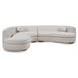 Concord Ivory 2 Piece Sectional with Pillows