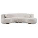 Octavia Ivory 2 Piece Modular Sectional with Pillows