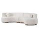 Octavia Ivory 2 Piece Modular Sectional with Pillows