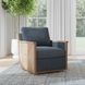 Norman Blue Upholstered Accent Chair