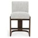 Chelsea Pixel Ivory Upholstered Counter Height Stool