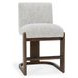 Chelsea Pixel Ivory Upholstered Counter Height Stool
