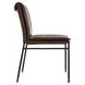 Mayer Brown Leather Upholstered Dining Chair Set of 2