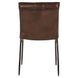 Mayer Brown Leather Upholstered Dining Chair Set of 2