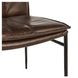 Mayer Brown Leather Upholstered Dining Chair Set of 2