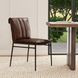 Mayer Brown Leather Upholstered Dining Chair Set of 2