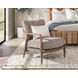 Lennon Grayish Brown Upholstered Accent Chair