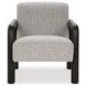 Reyna Black and White Upholstered Accent Chair