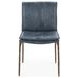 Mayer Ocean Blue Leather Upholstered Dining Chair Set of 2