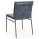 Mayer Ocean Blue Leather Upholstered Dining Chair Set of 2